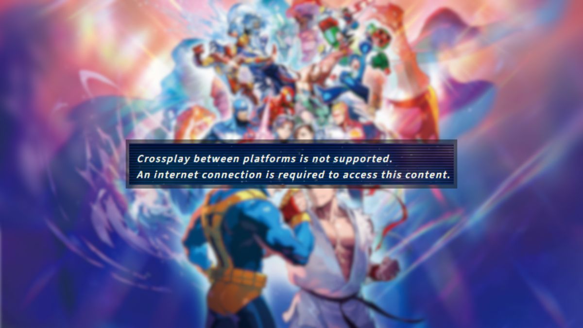 No Crossplay Marvel vs Capcom Fighting Collection