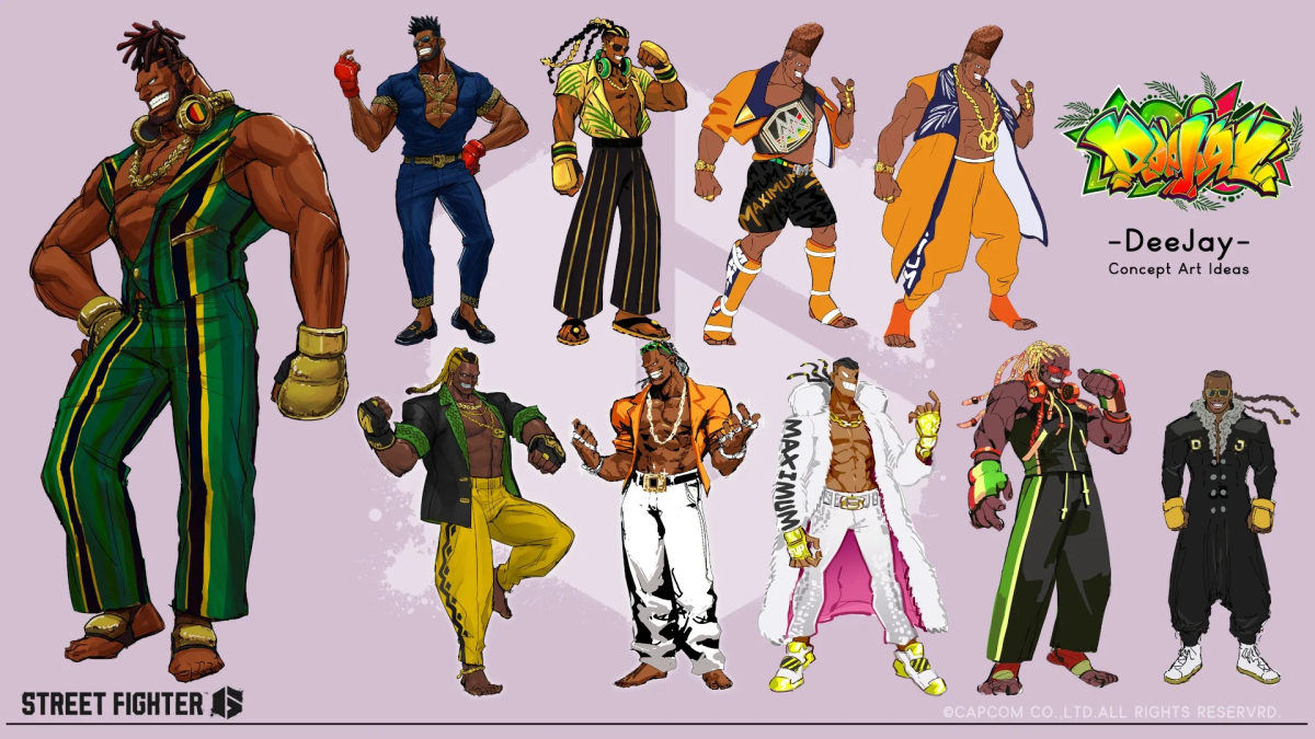 Dee Jay concept art from Street Fighter 6.