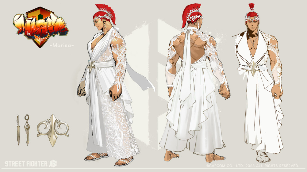 Concept art of Marisa's Costume 3 in Street Fighter 6.